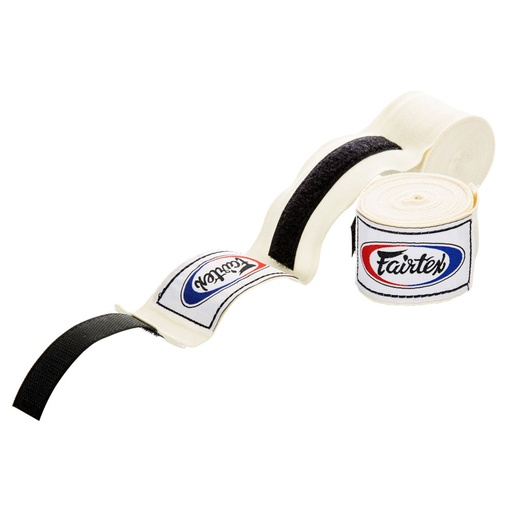 [HW2-W] Fairtex Hand Wraps 4.5m Semi-Elastic, White