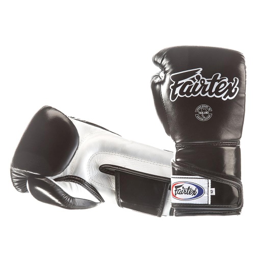 Fairtex Boxing Gloves BGV6 Angular Sparring, Black-White