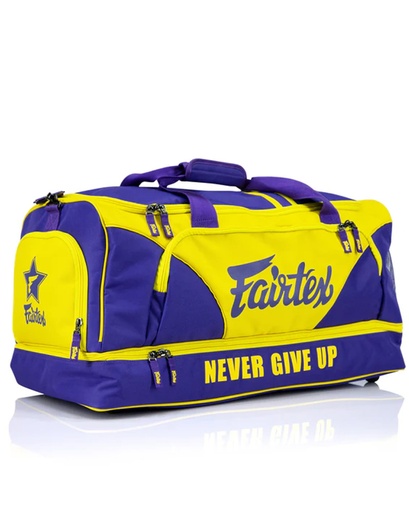 [BAG2-GE-S] Fairtex Gym Bag BAG2, Blue-Yellow