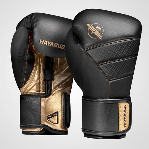 Hayabusa Boxing Gloves T3, Black-Gold