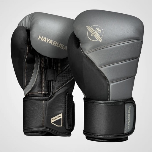 Hayabusa Boxing Gloves T3, Charcoal-Black