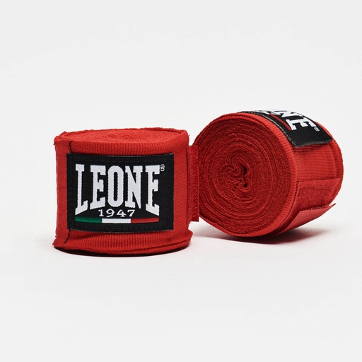 [AB705-R-3-5] Leone Boxbandage 3,5m Halbelastisch, Rot