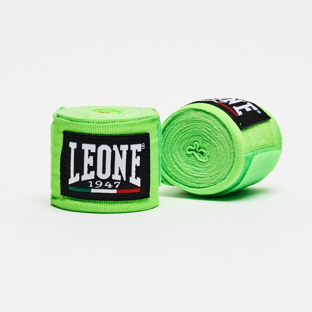 Leone Boxbandagen 4,5m Halbelastisch, Grün