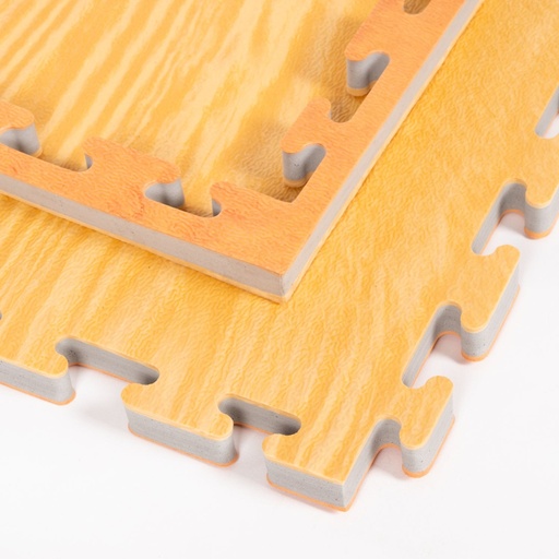 [DAMATEXC-H-SA-25] Kampfsportmatte Exclusive 1mx1mx2,5cm, Holz-Sand Optik