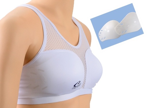 Ladies Chest Protector Cool Guard Set, White