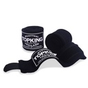 Top King Hand Wraps 4.5m Semi-Elastic, Black