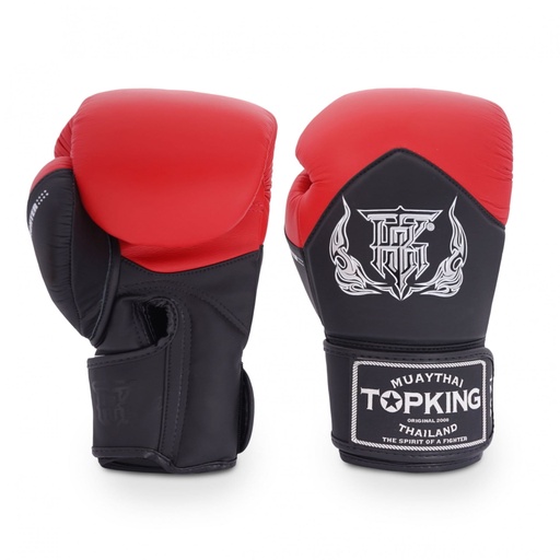 Top King Boxing Gloves Blend, Black-Red