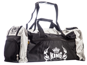 [TKGMB-S-G] Top King Gym Bag, Black-Grey