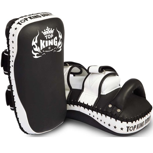 [TKKPS-S-W-M] Top King Thai Pads Super Curved TKKPS, Schwarz-Weiß