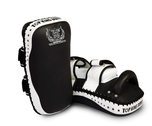 [TKKPS-S-W-M] Top King Thai Pads Super Curved TKKPS, Schwarz-Weiß