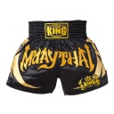 Top King Muay Thai Shorts TKTBS-067, Schwarz-Gold