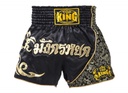 Top King Muay Thai Shorts TKTBS-089, Black-Gold