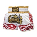 Top King Muay Thai Shorts TKTBS-096, White