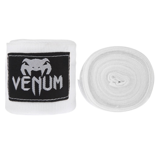 [EU-VENUM-0430-W-250] Venum Boxbandagen 2,5m Halbelastisch, Weiß