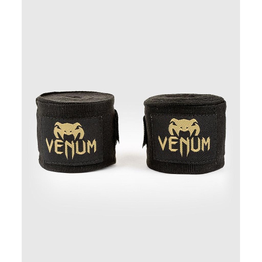 [EU-VENUM-0429-126-S-GO-400] Venum Hand Wraps 4m Semi-Elastic, Black