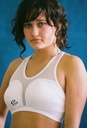 Top for Ladies Chest Protector Cool Guard, White