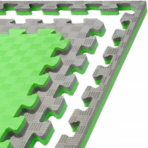 [DAMATMMA-GR-G-3] Martial Arts Mat 1mx1mx3cm, Green-Gray