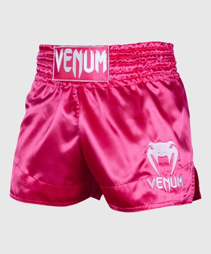 Venum Muay Thai Shorts Classic, Pink-Weiß