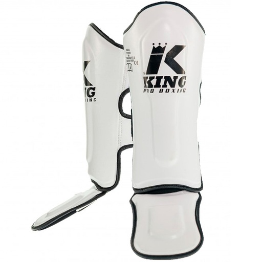 King Pro Boxing Shin Guards Revo Kids, White