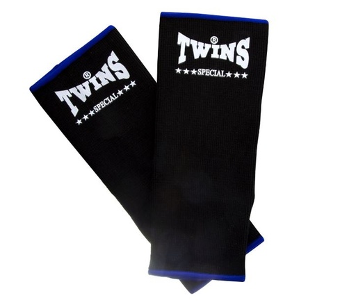 Twins Ankle Guards, Black-Blue