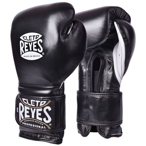 Cleto Reyes Boxing Gloves Training Velcro, Black