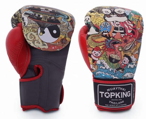 Top King Boxhandschuhe Chinese Culture, Rot