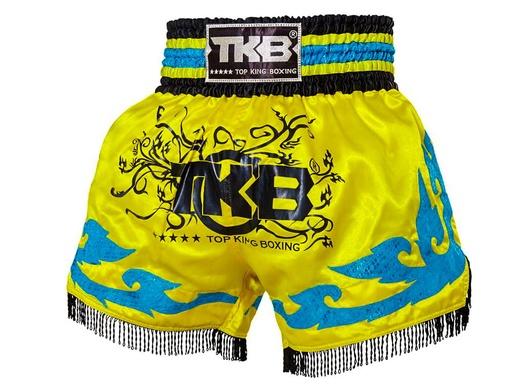 Top King Muay Thai Shorts TKTBS-150, Yellow