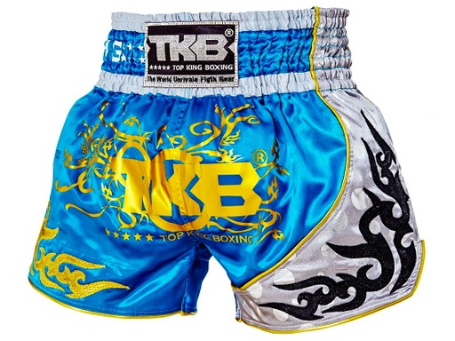 Top King Muay Thai Shorts TKTBS-125, Blau