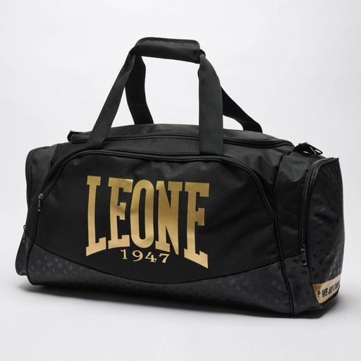 [AC966-S-GO] Leone Gym Bag DNA Big, Black-Gold