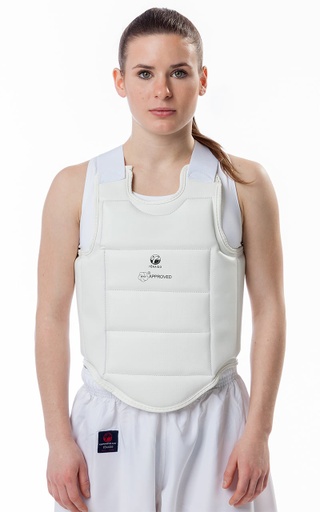 Tokaido Body Protector Karate WKF, White