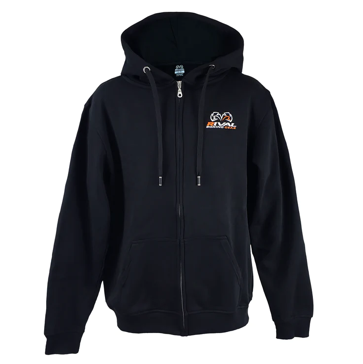 Rival Hoodie Corpo mit Zip, Schwarz