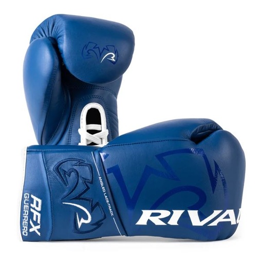 Rival Boxhandschuhe RFX-Guerrero Pro Fight HDE-F mit Schnürung, Blau