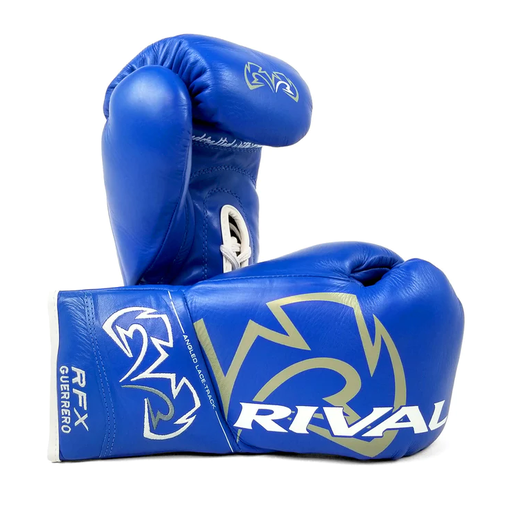 Rival Boxing Gloves RFX-Guerrero Pro Fight HDE-F Laces, Blue