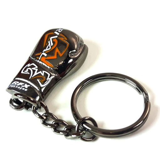 [RKR-MBG-Black-S] Rival Mini Boxing Glove Keyring Metal, Black