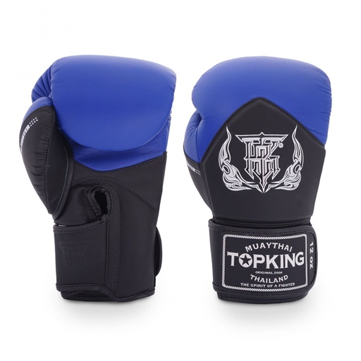 Top King Boxing Gloves Blend, Black-Blue