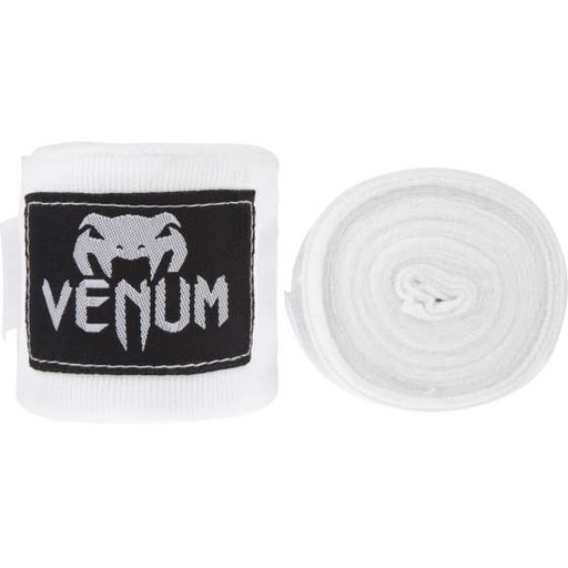 [EU-VENUM-0429-White-400] Venum Hand Wraps 4m Semi-Elastic, White