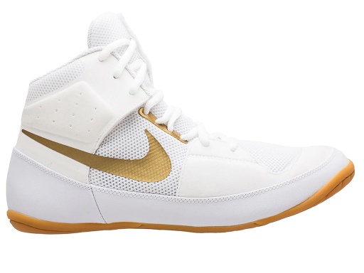 Nike Wrestling Shoes Fury, White-Gold