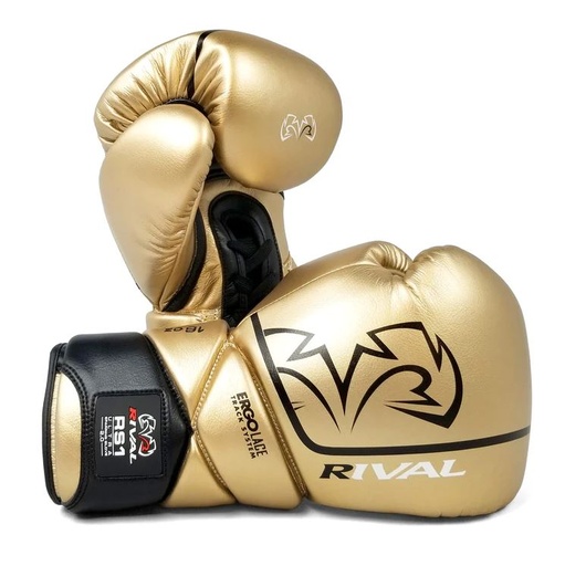 Rival Boxing Gloves RS1 Ultra Sparring 2.0 Laces, Gold