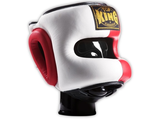 Top King Head Guard Face Saver, White-Red