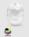 Daedo Kopfschutz Karate mit Gesichtsmaske WKF, Weiß
