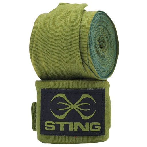 [STBBA-GR-450] Sting Hand Wraps 4.5m Semi-Elastic, Green