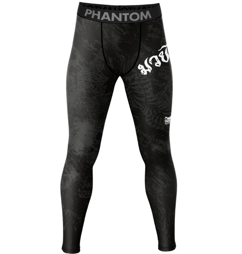 Phantom Compression Pants Muay Thai, Schwarz