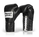 Paffen Sport Boxhandschuhe Pro Classic Fight mit Schnürung, Schwarz