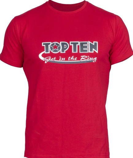 Top Ten T-Shirt Get in the Ring, Rot