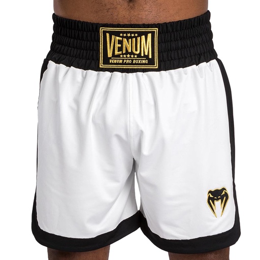 Venum Boxhose Classic, Weiß-Schwarz