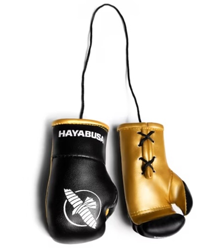 [HMBG-BKGD] Hayabusa Mini Boxhandschuhe, Schwarz-Gold