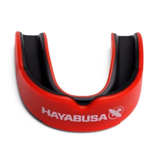 [HMG-RDBK-ADT-R-S] Hayabusa Mouthguard Combat, Red-Black