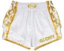 Fairtex Muay Thai Shorts Glory BSG2, Weiß-Gold