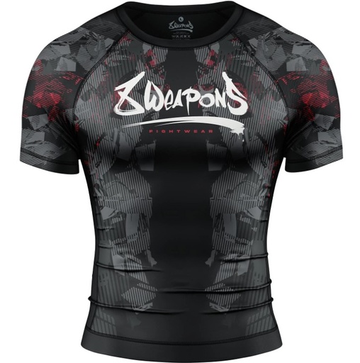 8Weapons Rash Guard Hit 2.0, Black-Red