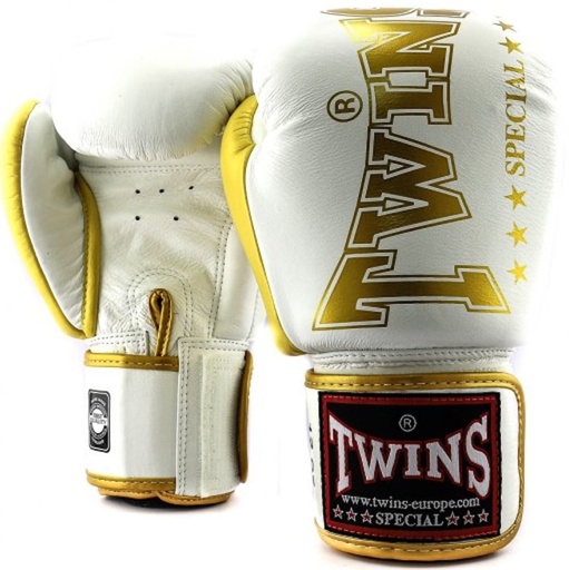 Twins Boxhandschuhe BGVL-8, Weiß-Gold